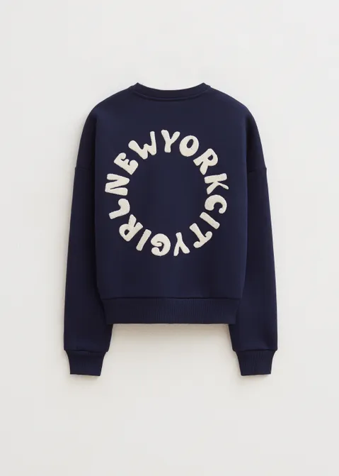 Sweater city girl blauw (BLW.D)