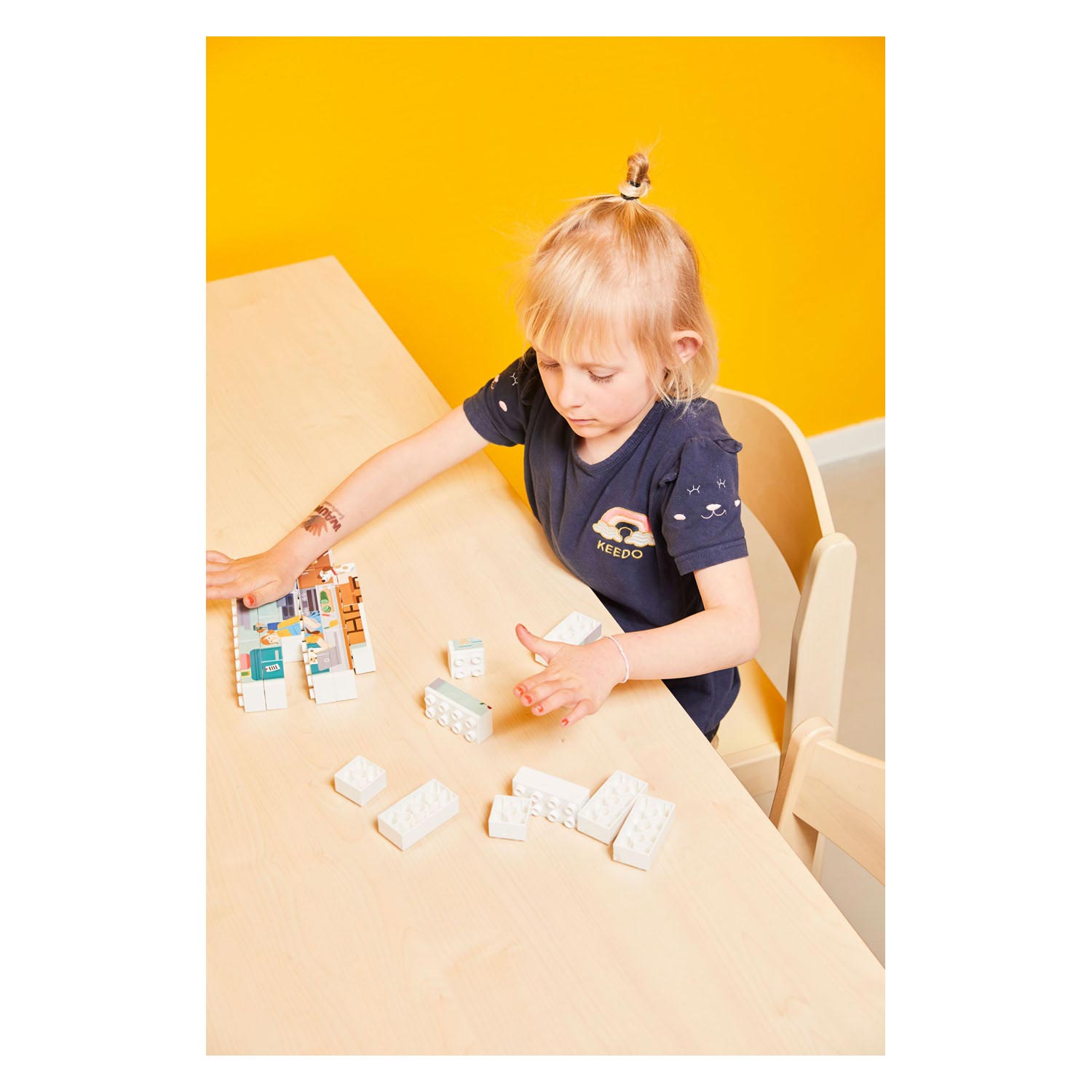 Rolf More - Houten PuzzelplankHuizen, 8st.