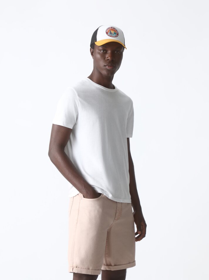 Bermuda básica slim - Rosa