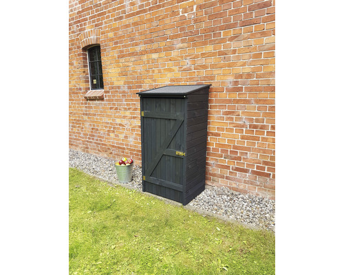 tuinkast promadino Speyer 72,5 x 68,5 x 148 cm antraciet