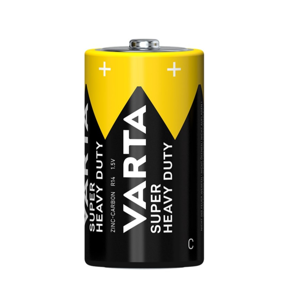 2er Pack Super Heavy Duty Zinc-Carbon Batterie C (Baby) R14 1.5 V (02014 101 412)