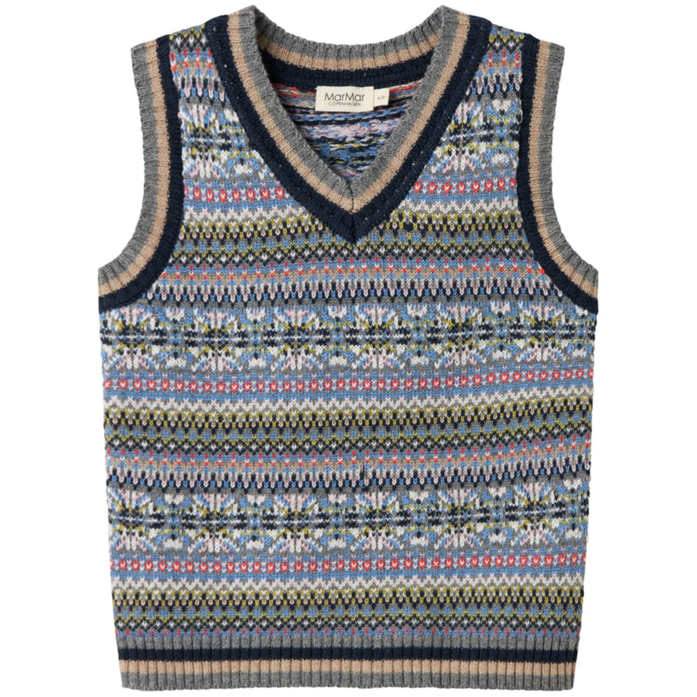 Køb MarMar Light Cotton Wool Fair Isle Fair Isle Taj Strikket Vest