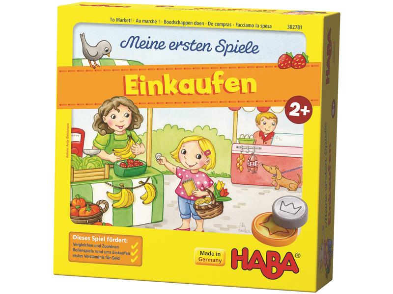 Haba Meine ersten Spiele Einkaufen Ein buntes Markttreiben für 1 - 4 kleine Einkäufer