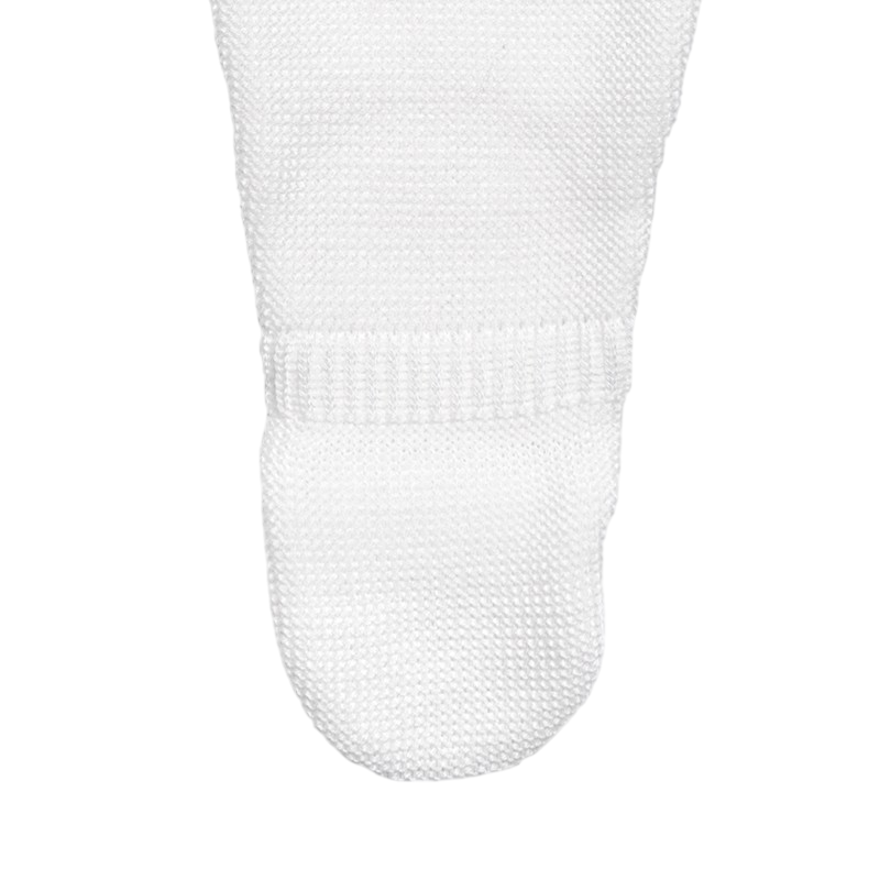 Strampler Merinowolle mit Fuss wollweiss