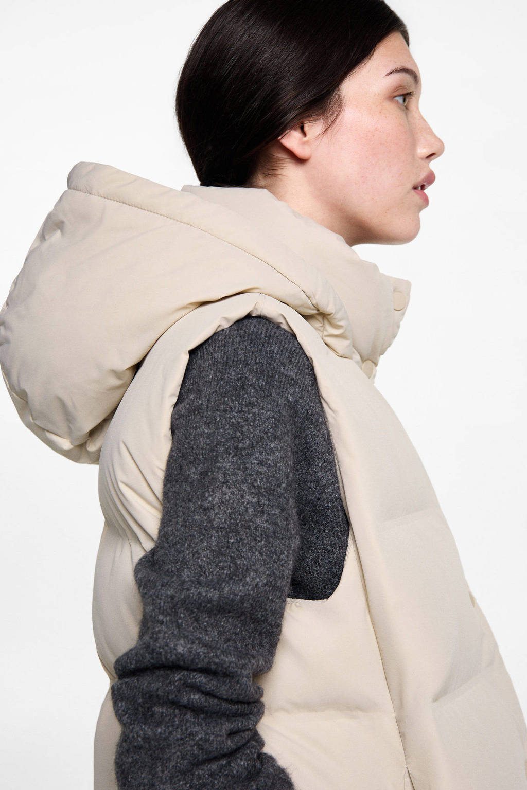 MANGO TEEN bodywarmer ecru