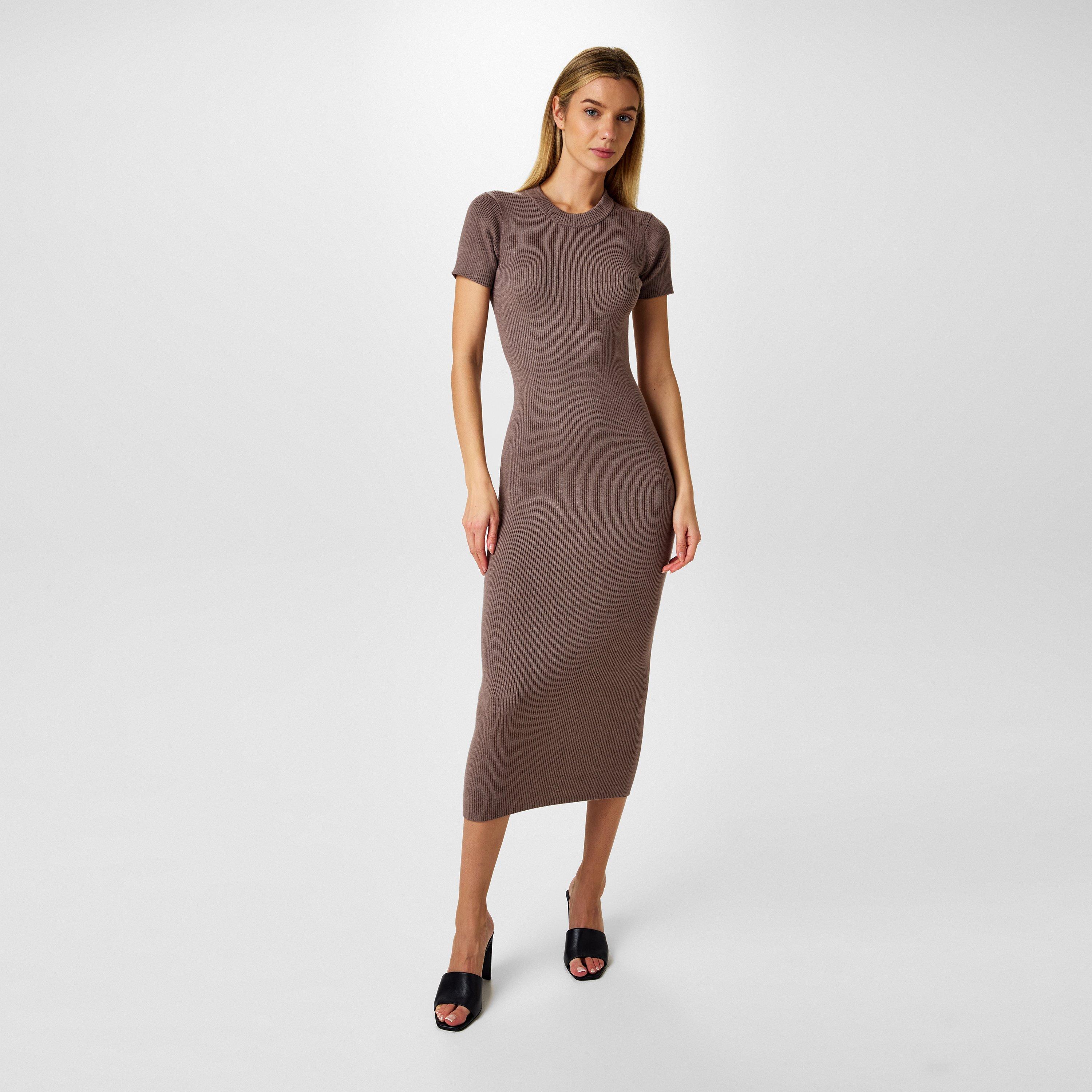 Jack Wills JW Travel Rib Midi Dress