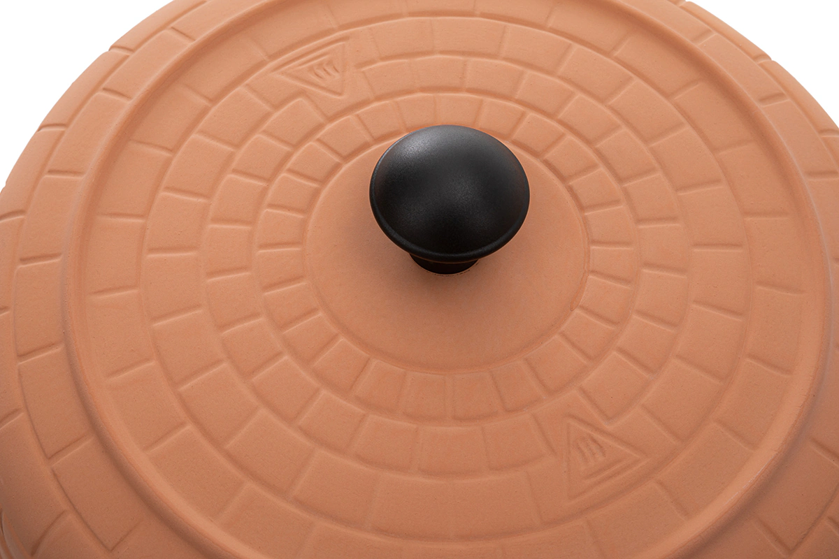 Heidenfeld Mini-Pizzaofen Pizzachef, Pizzadom für 6 Personen, Terrakotta-Kuppel, 1.100 Watt