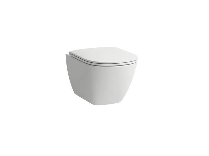 Laufen Lua Sampak rimless 52cm - Hængeskål inkl. Sæde med qr & sc, hvid. Mål 52x36mm.