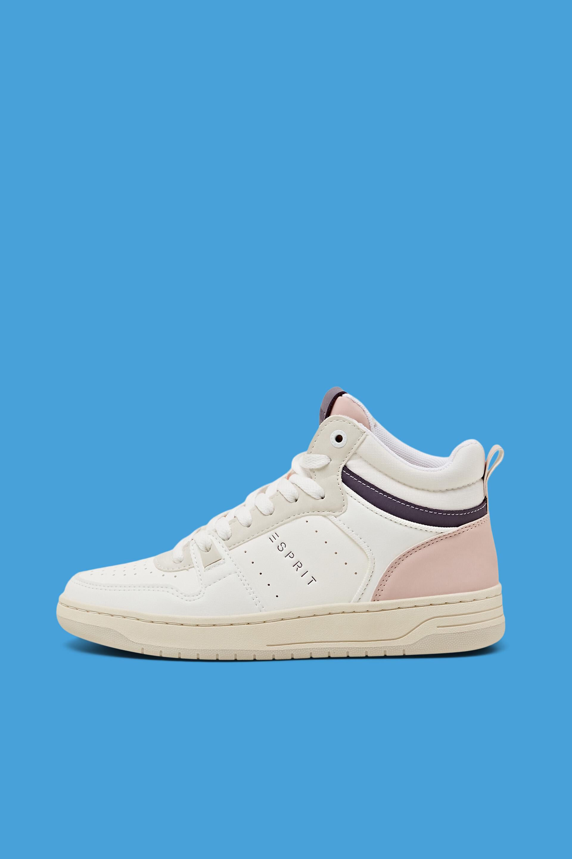 Sneakers montantes en similicuir