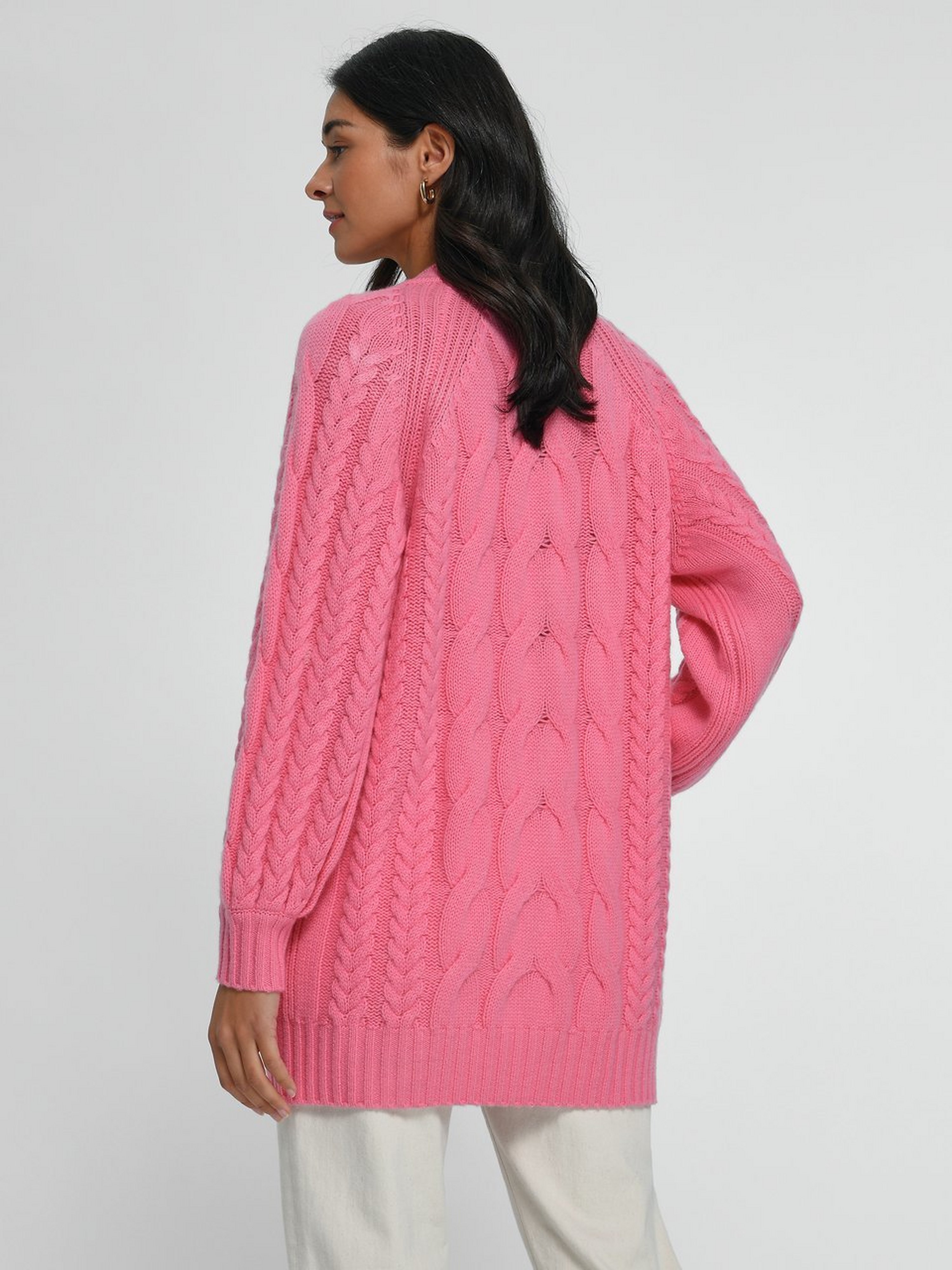 Strickjacke aus Schurwolle und Kaschmir