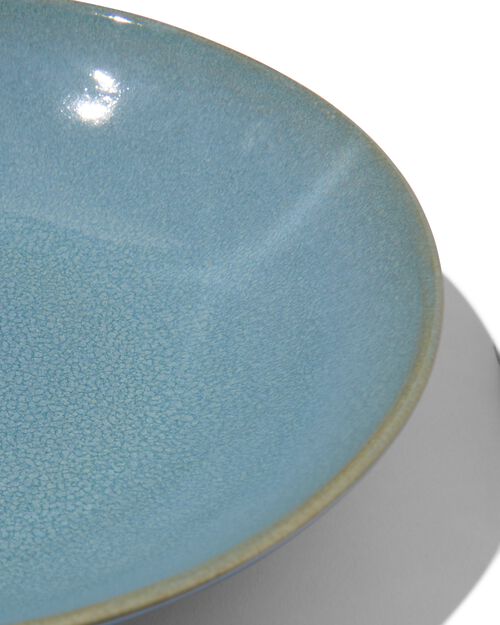 assiette creuse Porto émail réactif bleu 23cm
