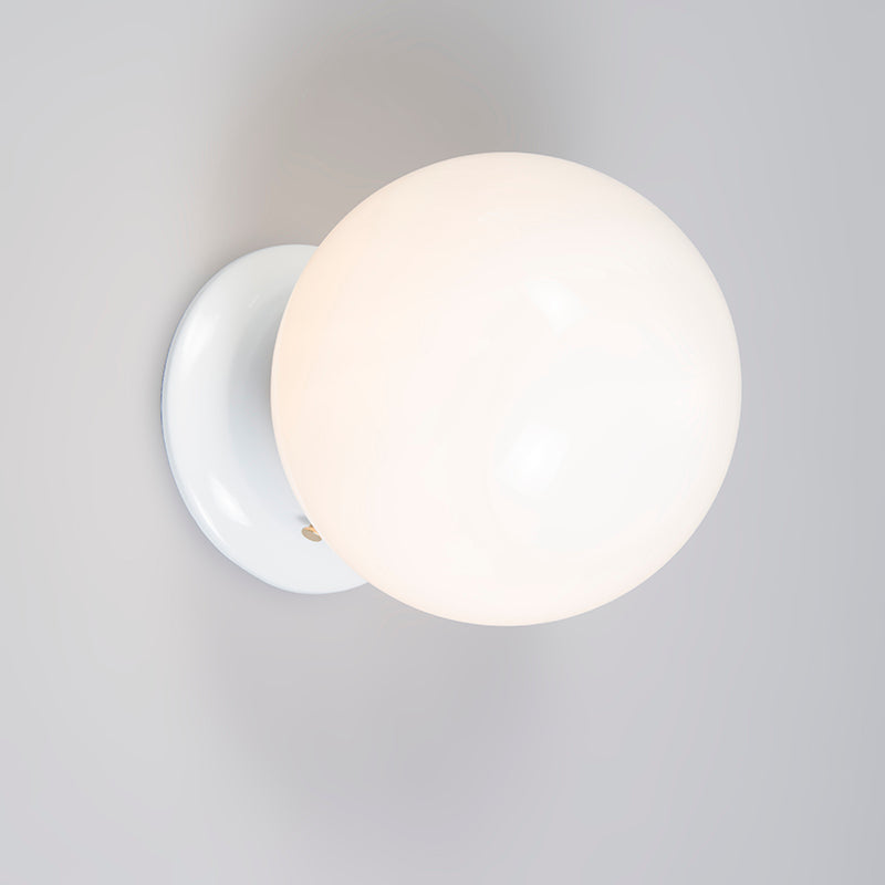 QAZQA Retro plafondlamp wit opaal glas - Scoop