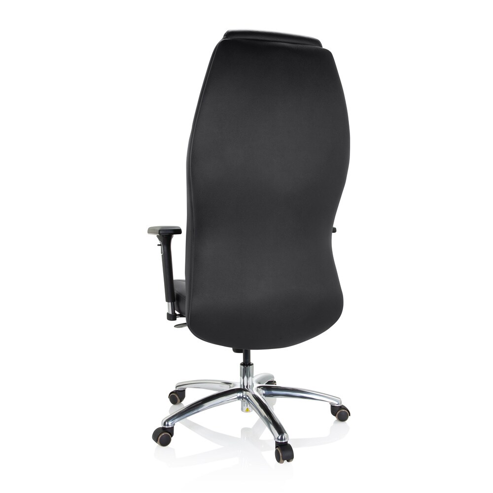 Profi Chefsessel FERRARA Leder mit Armlehnen (höhenverstellbar) hjh OFFICE