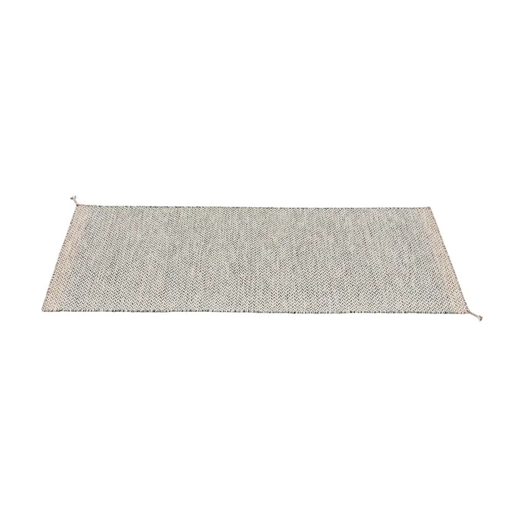 Muuto - Ply Outdoor Teppichläufer 200 x 80 cm, schwarz / weiss