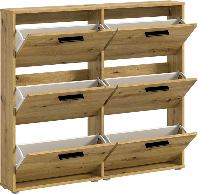 HBZ Schuhkipper »Sam Schuhkipper, Schuhschrank BxHxT 116x103x17 cm« 1 Stk. tlg. mit 6 Klappen