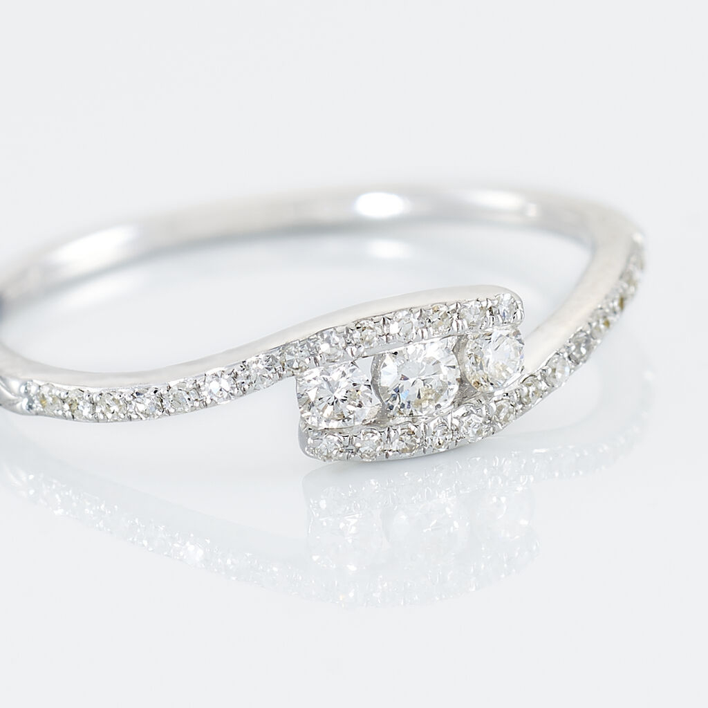 Bague Eternite Or Blanc Diamant