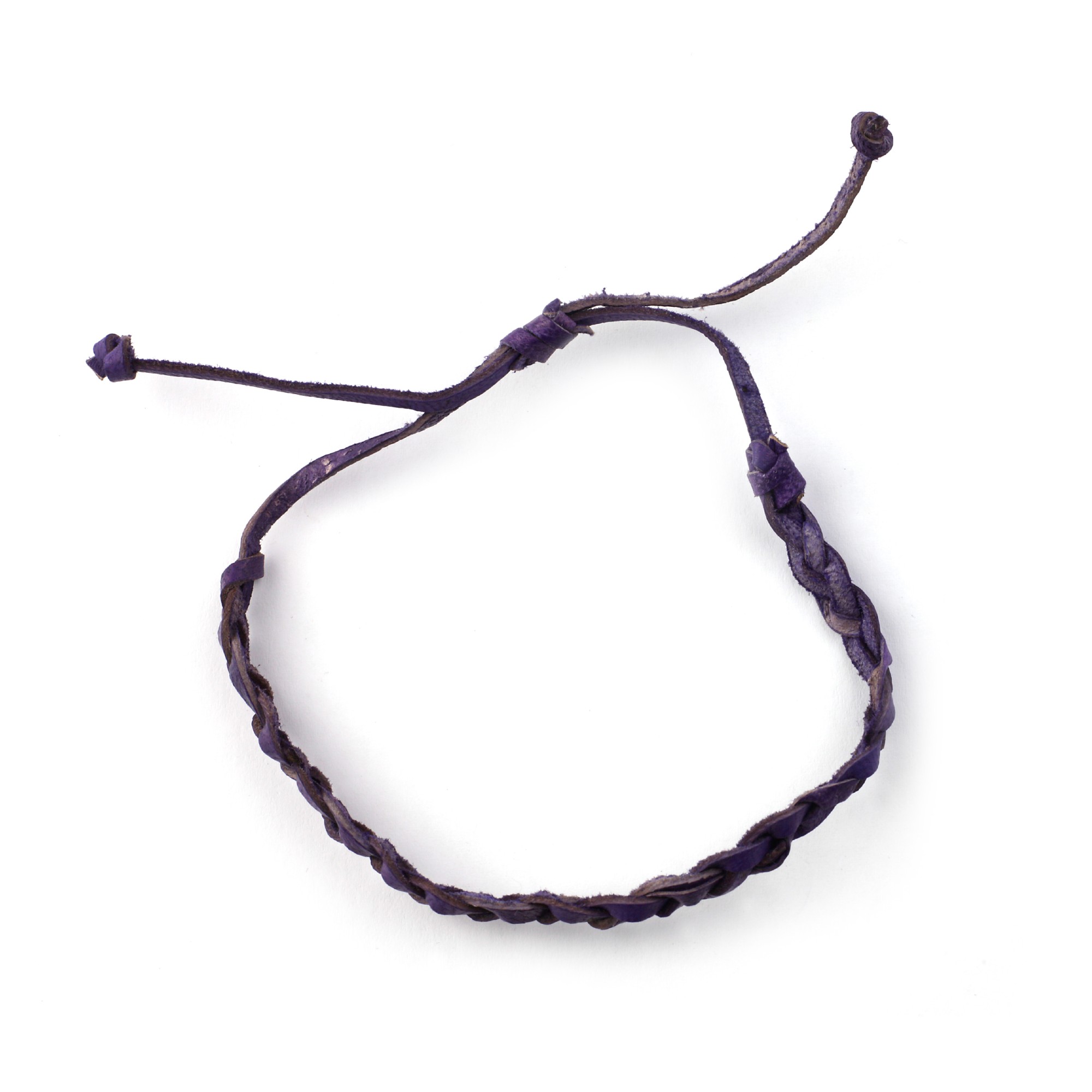 Armband geflochten, lachs, lila, Ø 10 cm günstig bestellen