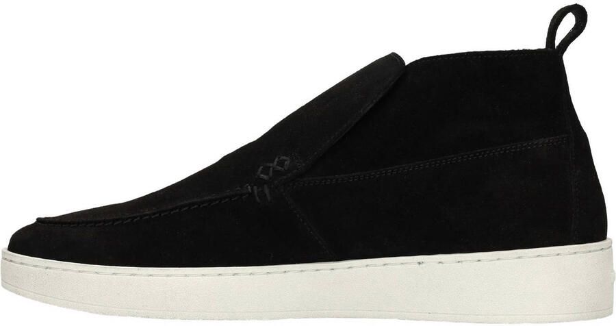 Manfield Heren Zwarte suède boots
