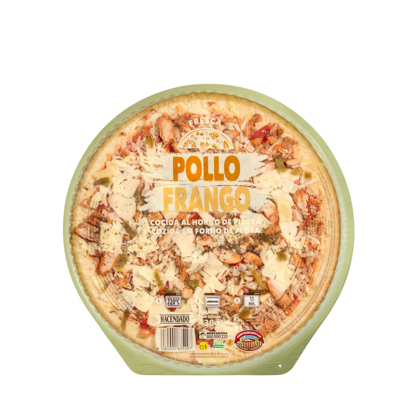 Pizza au poulet Hacendado