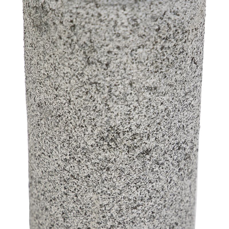 Buitenlamp graniet met grondpin en kabelmof 40cm IP55 - Happy