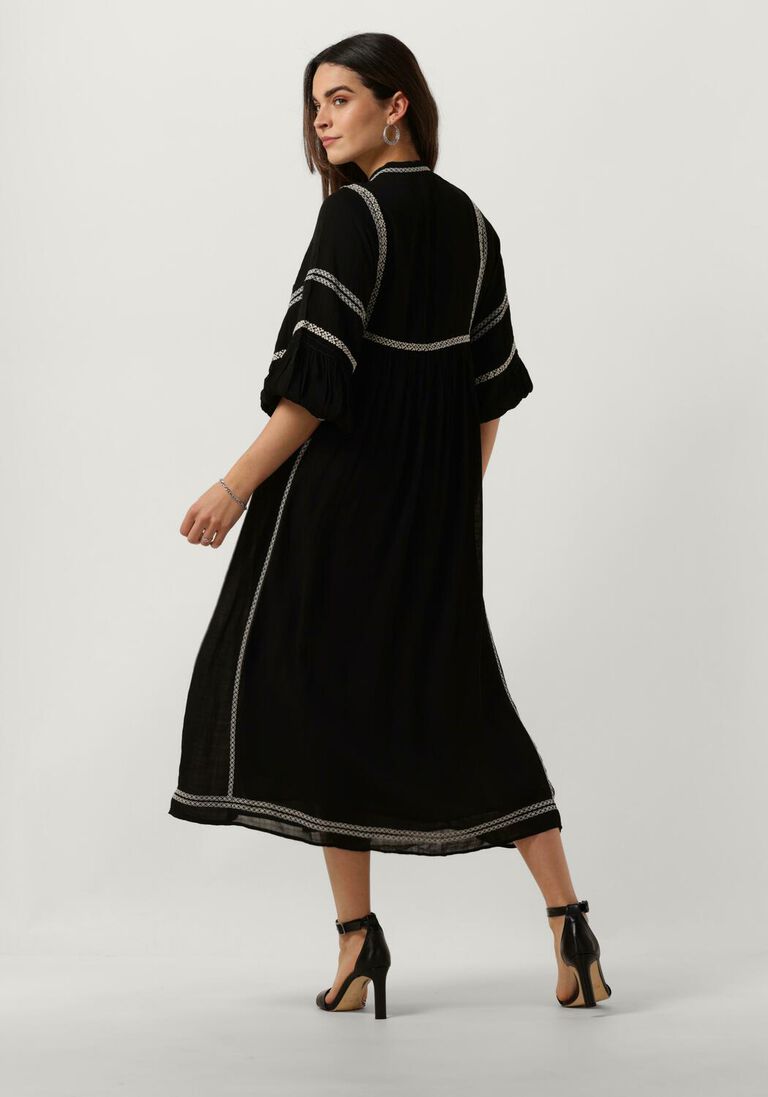 VANESSA BRUNO zwarte vanessa bruno midi jurk veronica