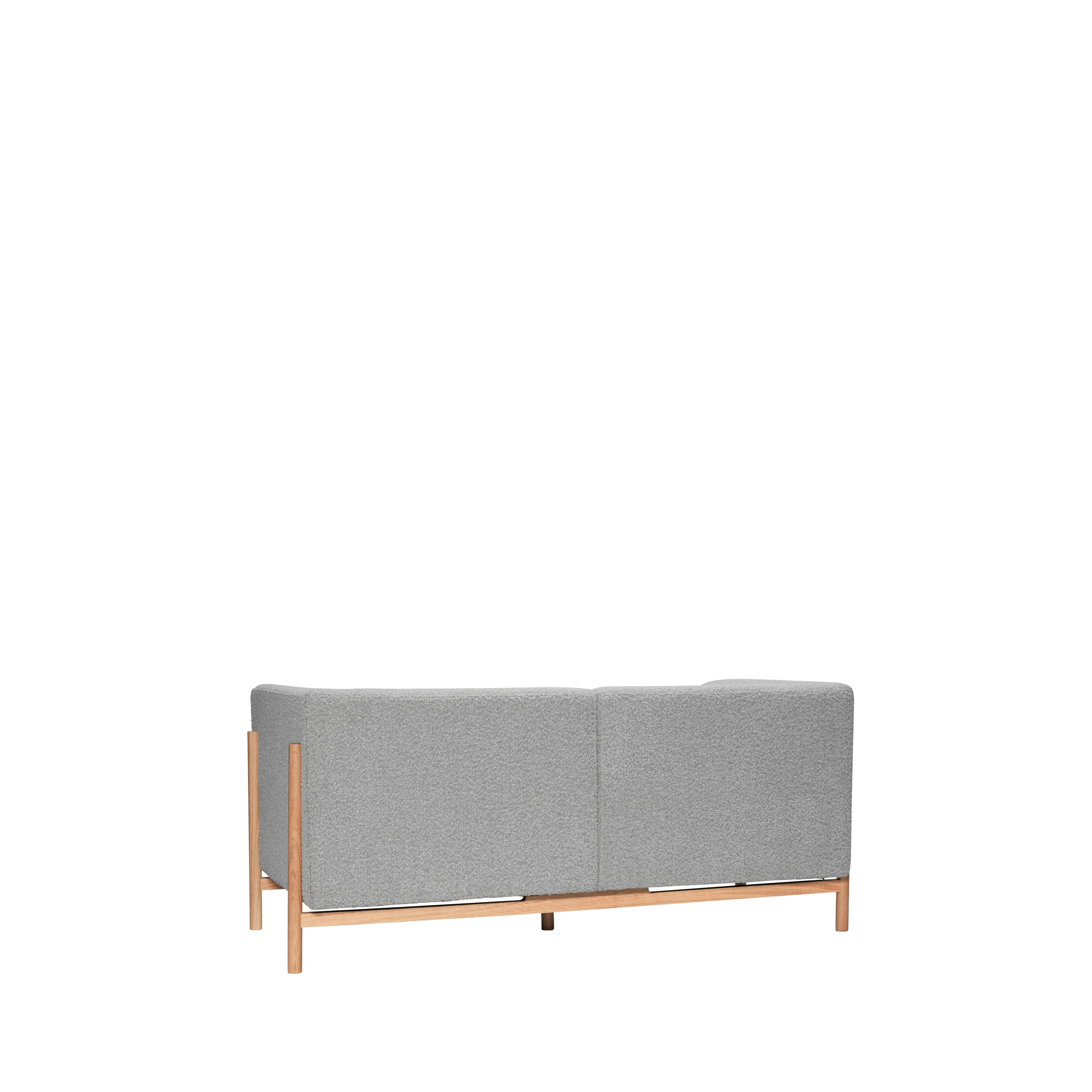 Hübsch  Moment sofa, grå - 2 pers.
