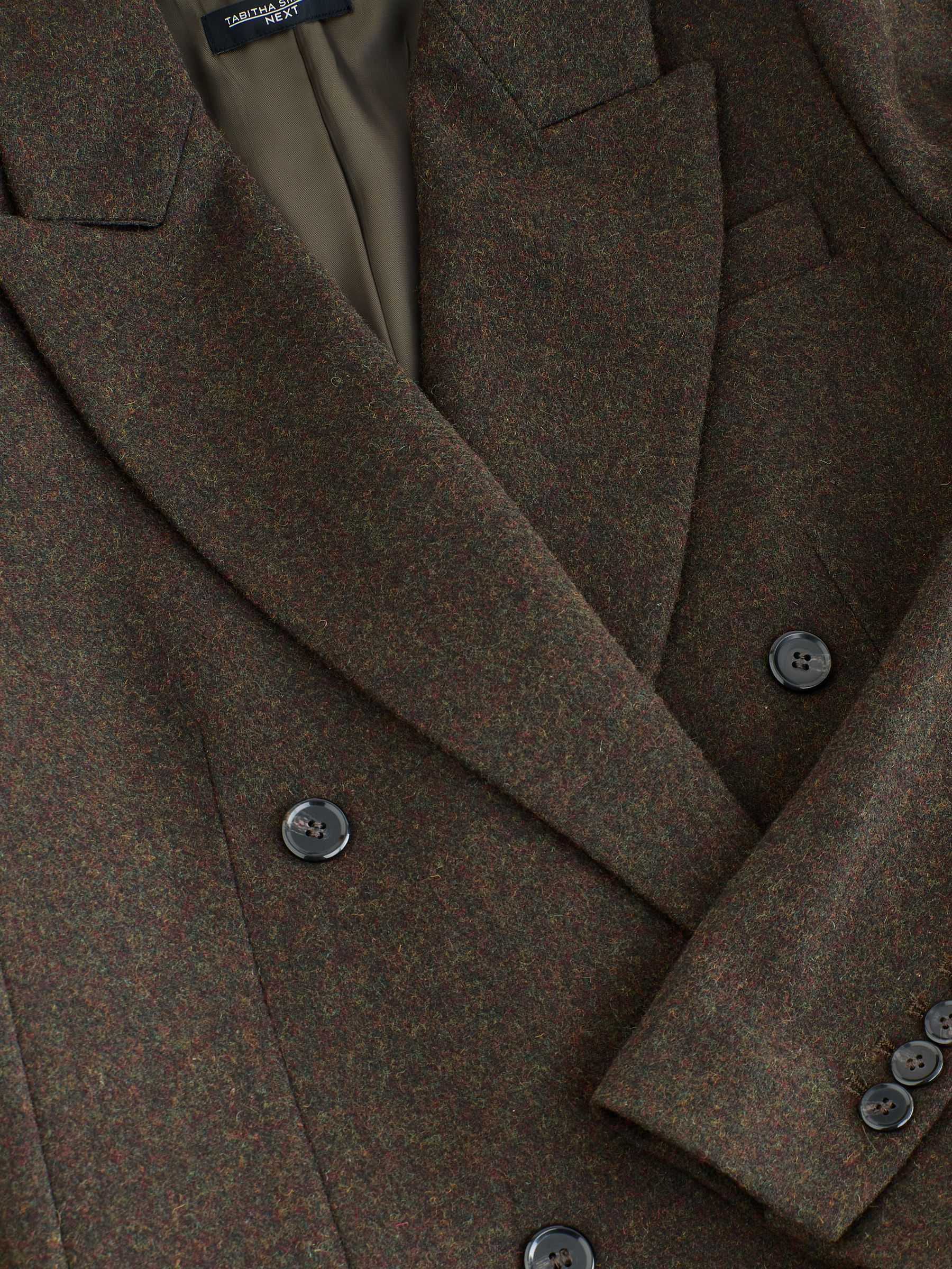 Groen - Tabitha Simmons X Next Wool Blend Double Breasted Blazer