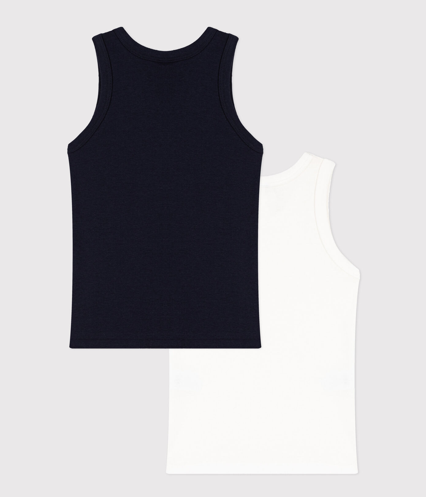 Lot de 2 débardeurs en coton petit garçon