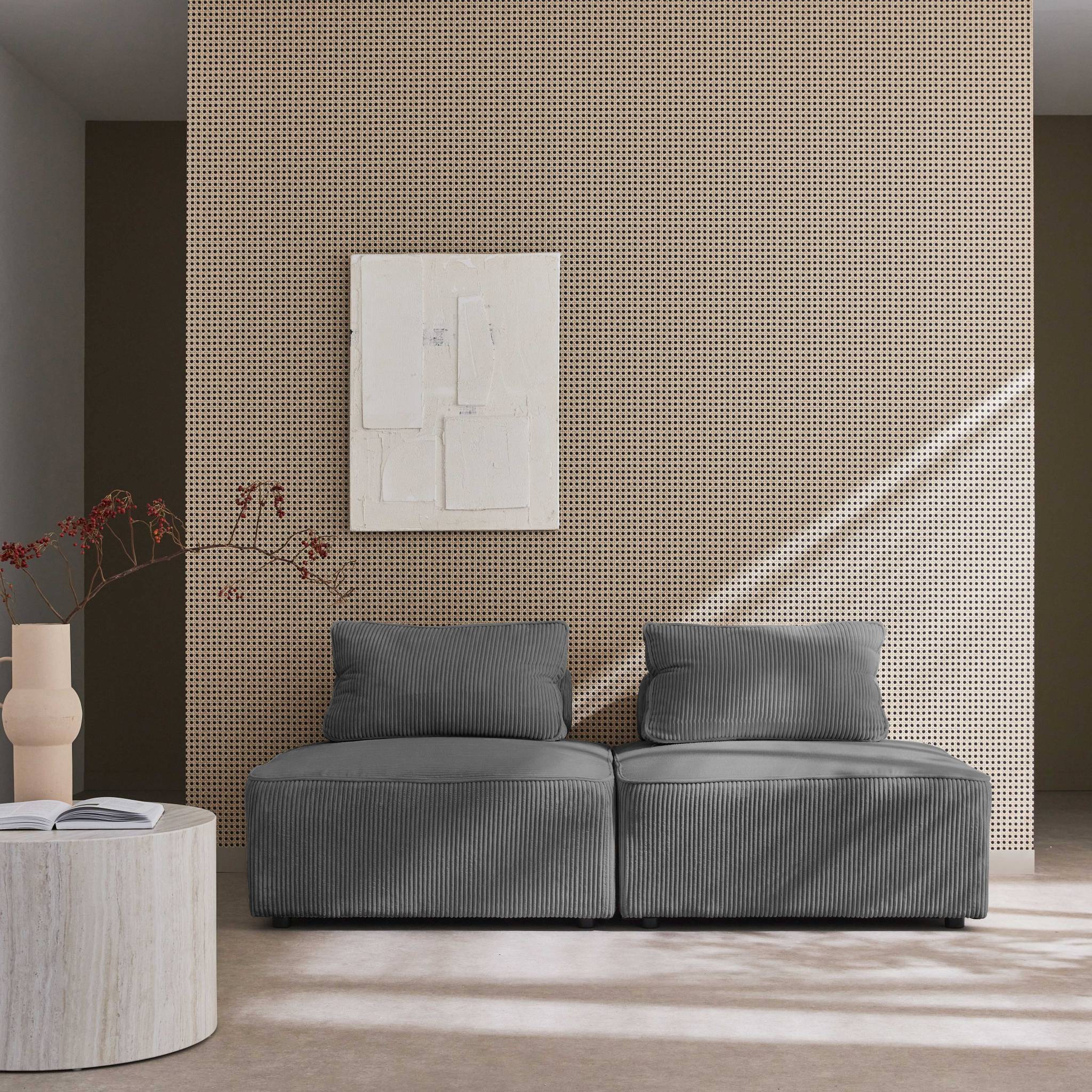 sweeek - Fauteuils corduroy 1 zitplaats (set van 2)