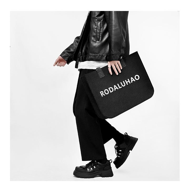 Malnia Home - Platform Plain Lace-Up Faux Leather Shoes
