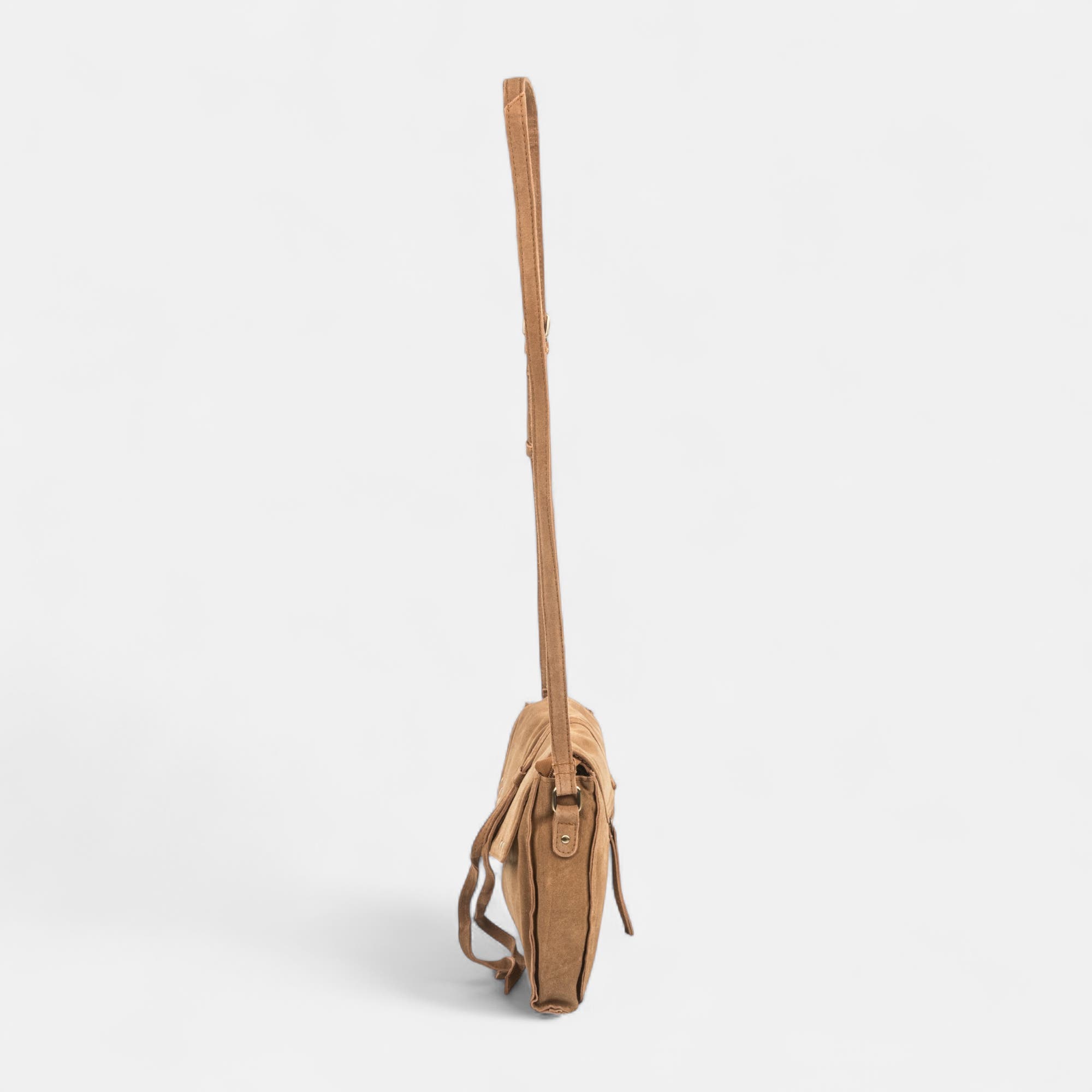 Sac bandoulière en cuir cognac