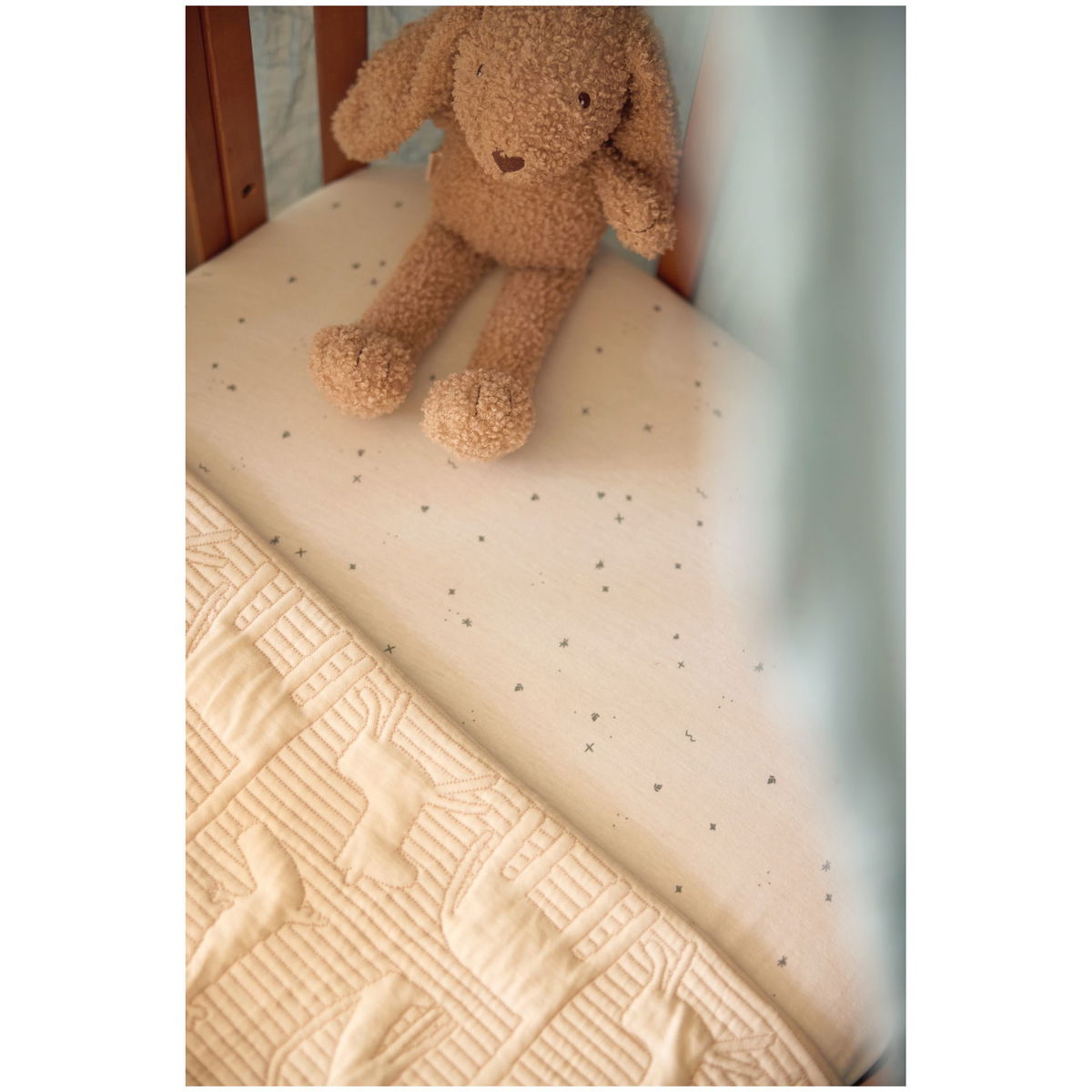 JolleinJollein   Decke Jersey Jungle Jambo biscuit-oatmeal 75x100cm