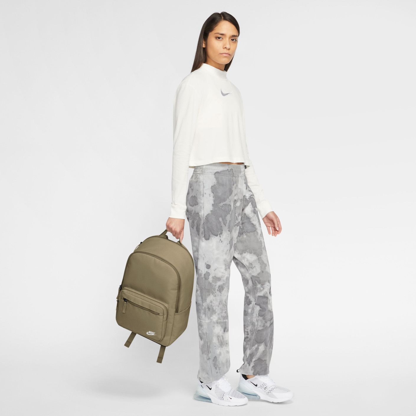 Nike Heritage Eugene Rugzak Beige Wit