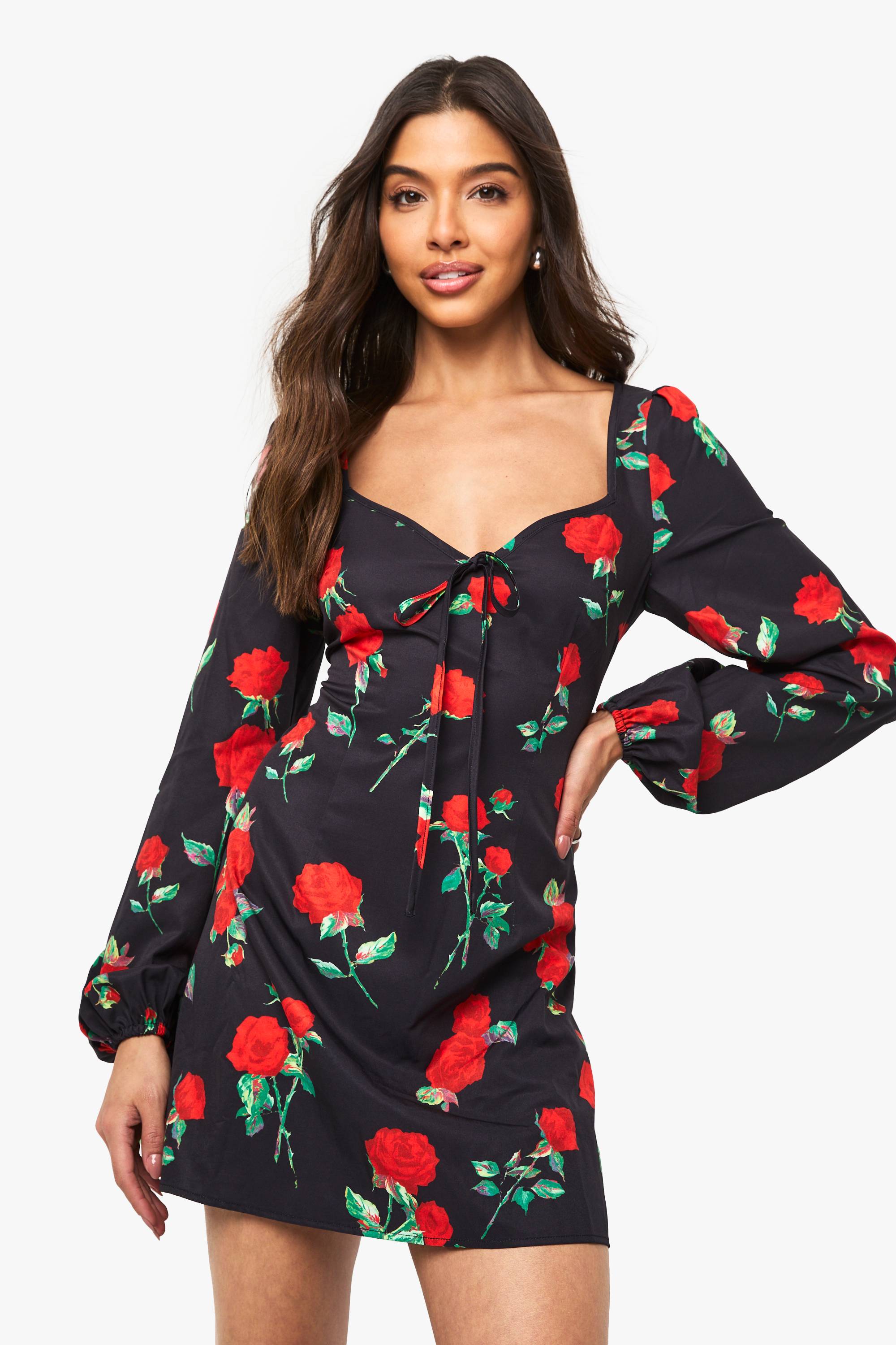 boohoo Robe mini laitière florale