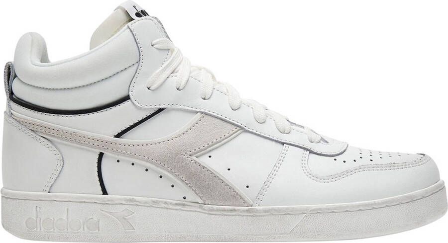 Diadora Magic Basket Cut Icona Hoge sneakers Leren Sneaker Wit