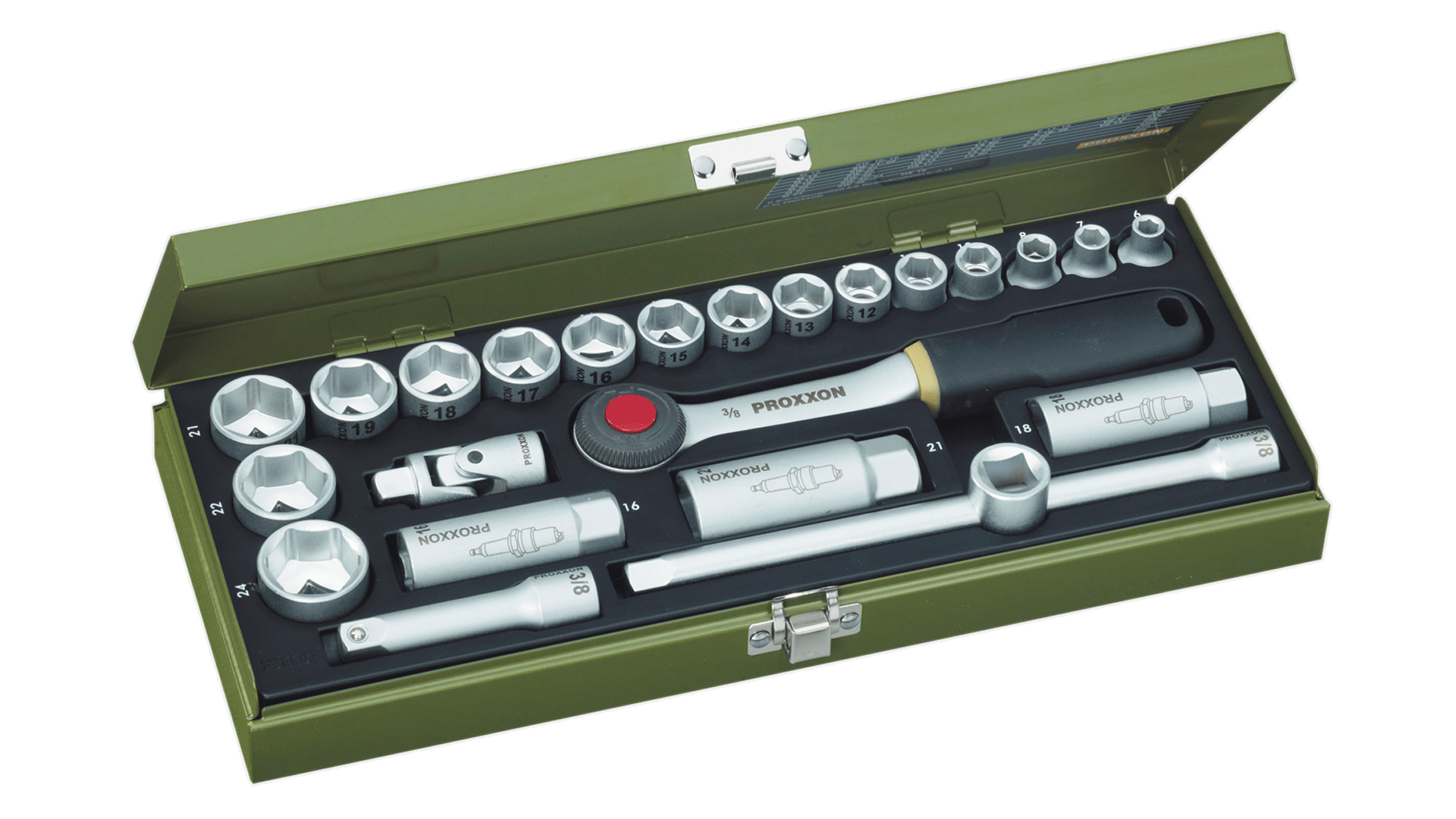 (24-tlg. Set) Universal Steck Schlüssel 3/8