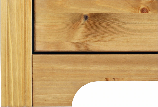 Home affaire Kleiderschrank »Hugo« 3 Breiten: 106/200/245 cm H/T ca. 190/58 cm,  aus massiver Kiefer im Landhausstil, mit Spiegel