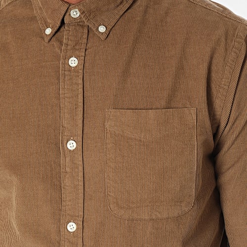 Chemise Manches Longues Classic Cord Camel