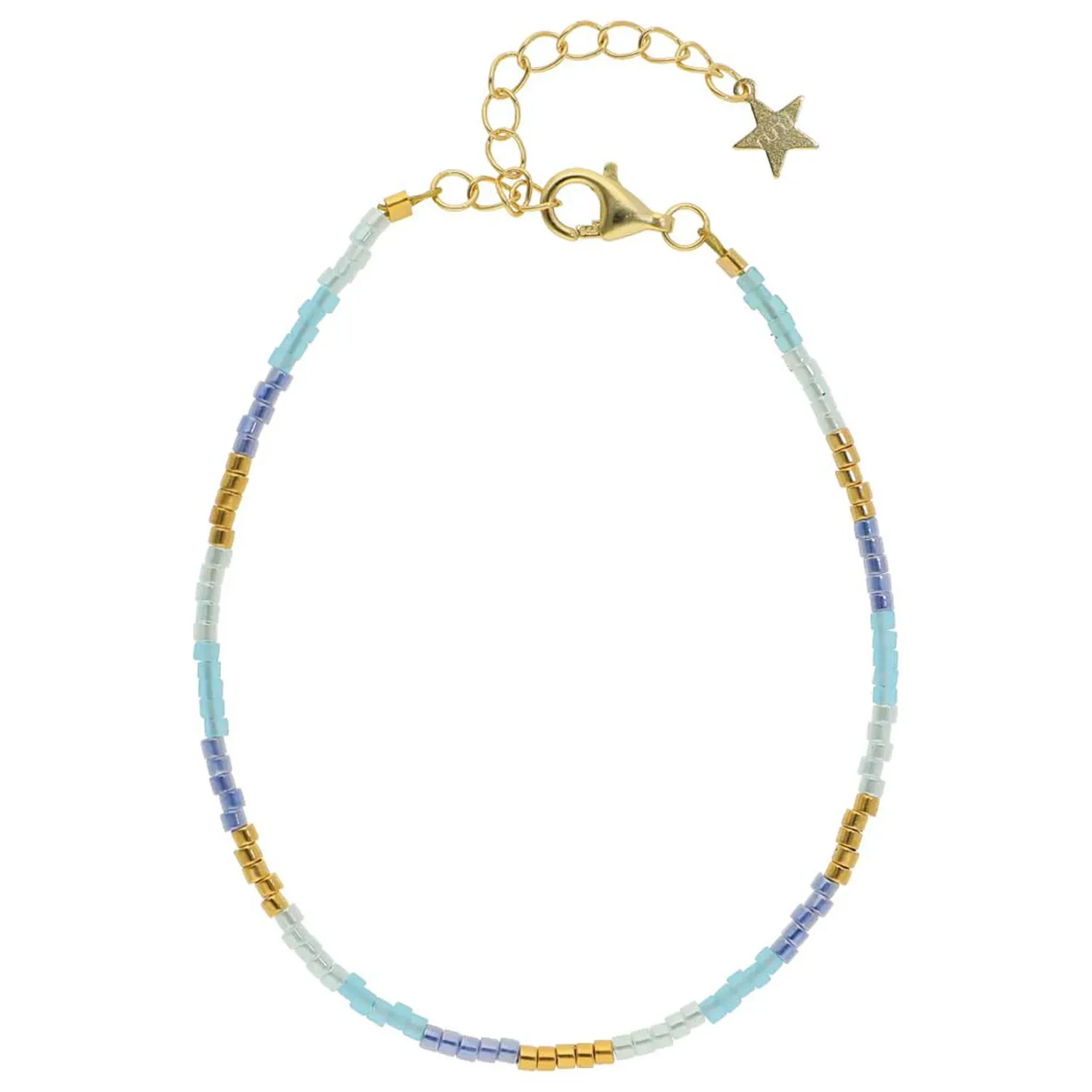 Nuni Copenhagen Kira Armbånd 18 kt. Forgyldt Sølv A3025-LightBlue