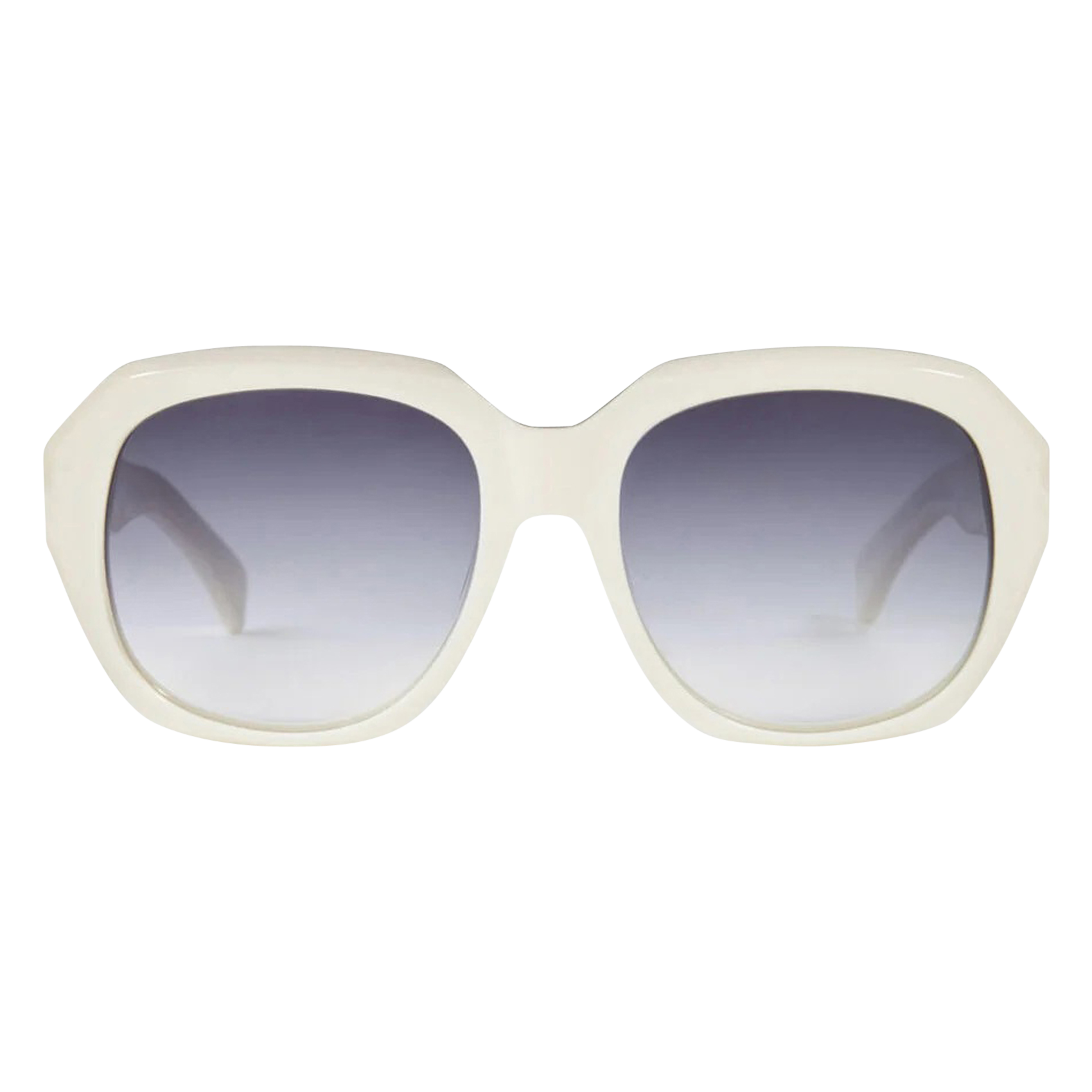 Lunettes de soleil carrées | Blanc