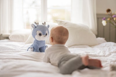 Teddykompaniet Kosedyr 30 cm Rådyr Tea, Lyseblå