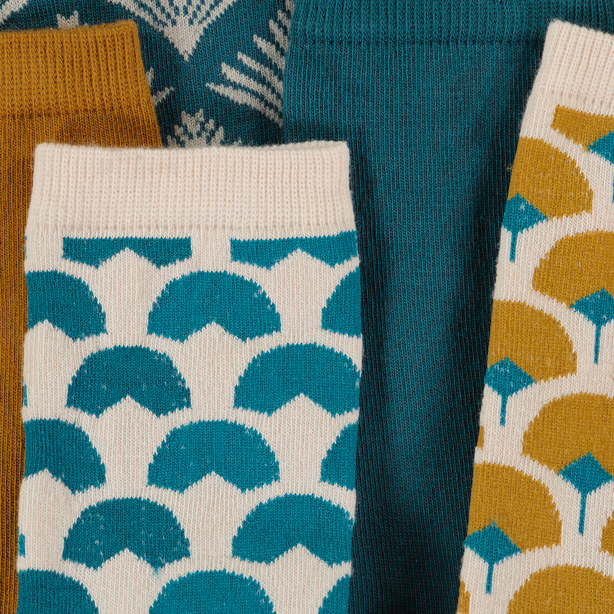 COLEÇÃO LA REDOUTE<br>Conjunto de 5 pares de meias