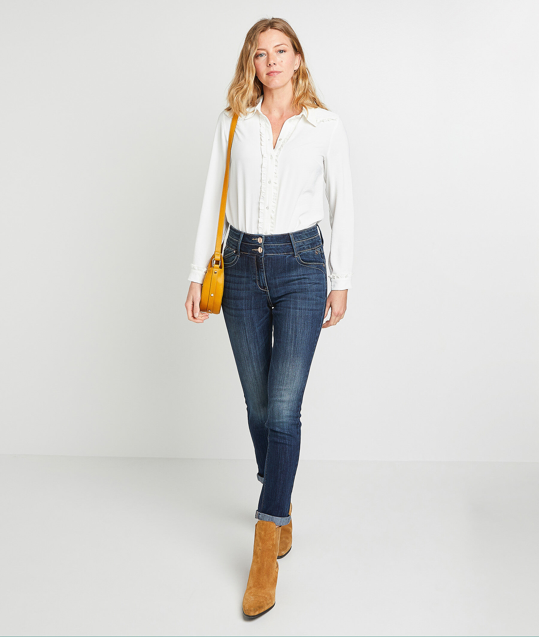 Jean raccourci taille haute HANOI femme - RINSE