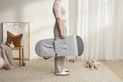 BabyBjörn Bliss Vippestol Vevet, Light Grey Melange