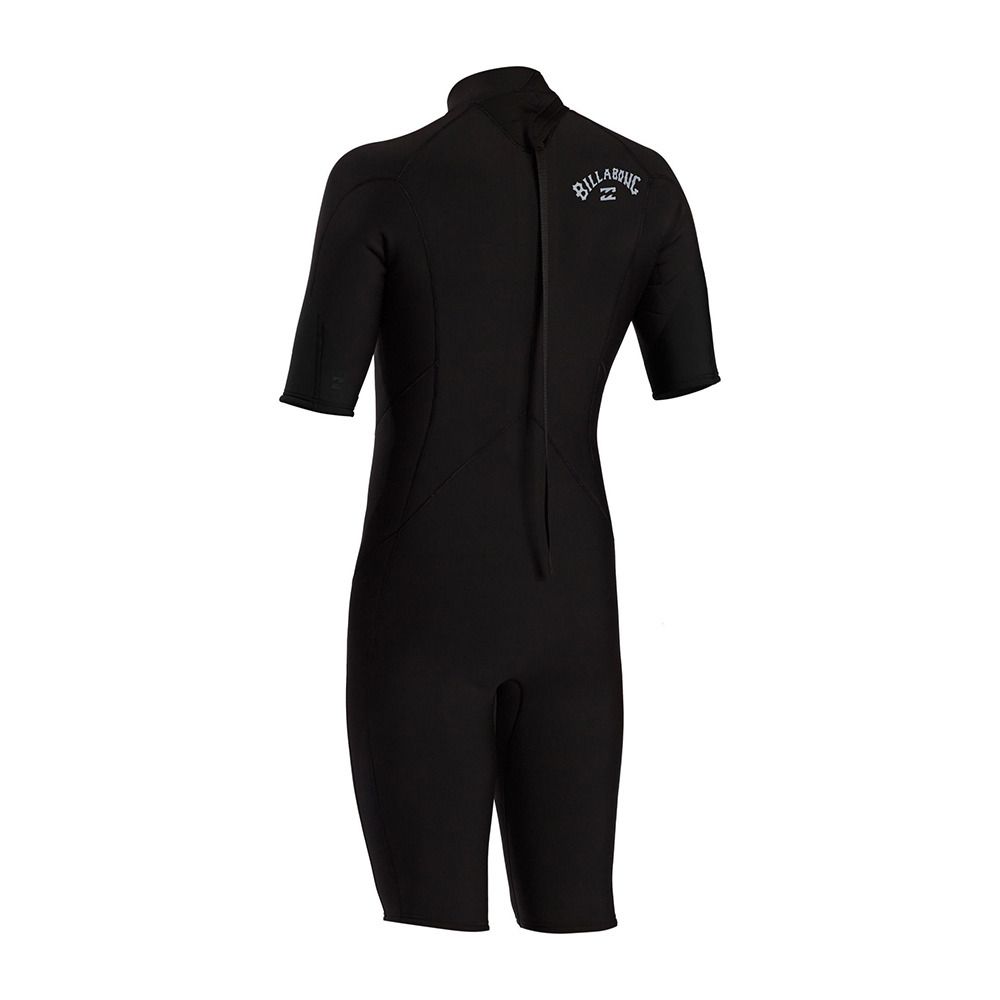 Billabong ABSOLUTE FL SPRING BACK ZIP - Combinaison shorty 2/2mm Homme black