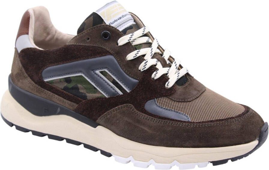 FLORIS VAN BOMMEL Lage Sneakers Heren Sfm-10154 De Treener Maat: 42⅔ Materiaal: Suède Kleur: Groen