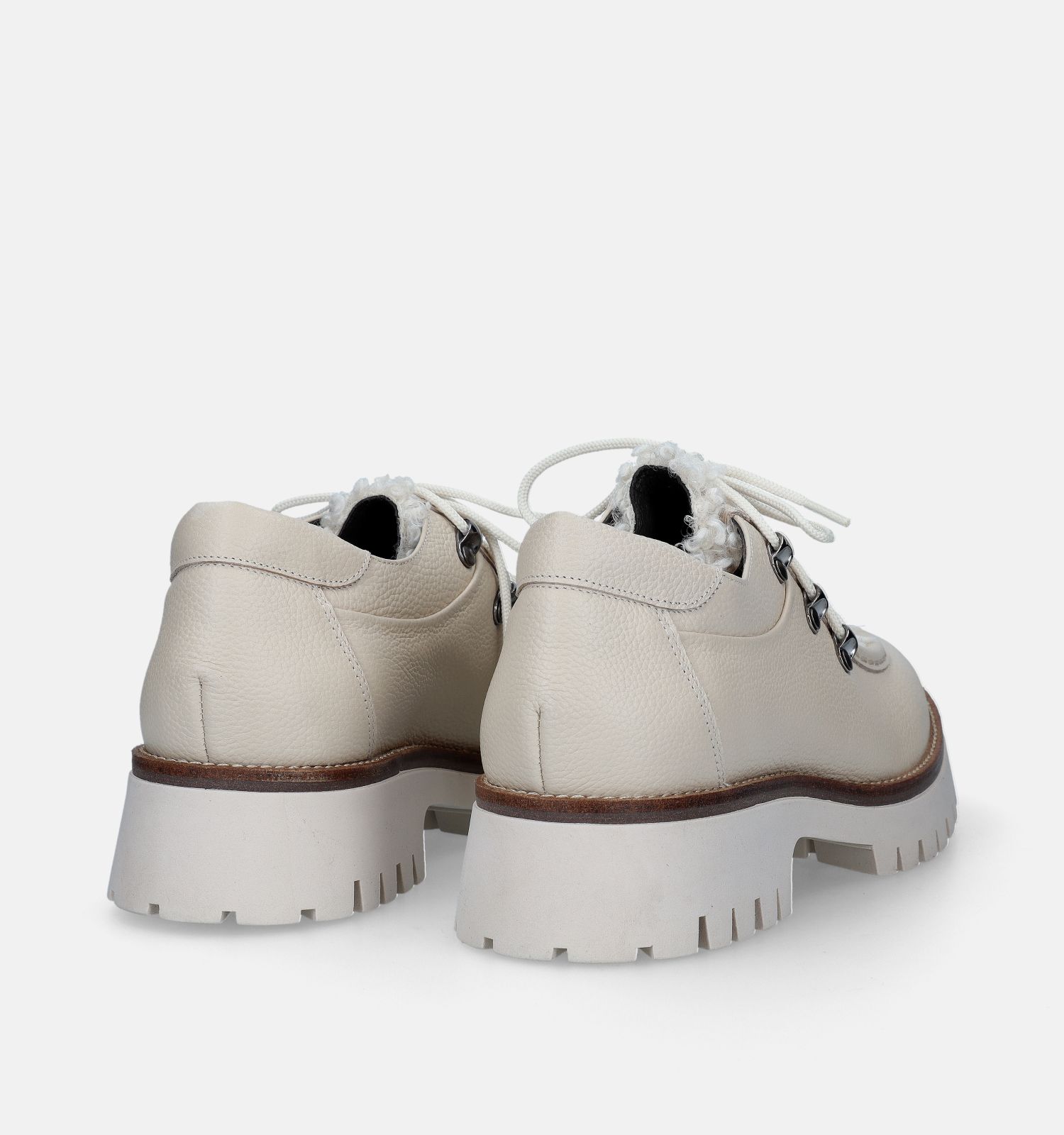 Veterschoenen beige