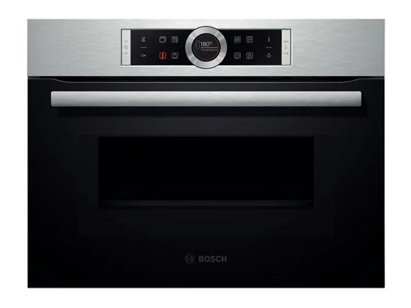 Bosch Serie | 8 CMG633BS1 - Kombinationsovn - til indbygning - niche - bredde: 56 cm - dybde: 55 cm - højde: 45 cm - med selv-rengøring - inox
