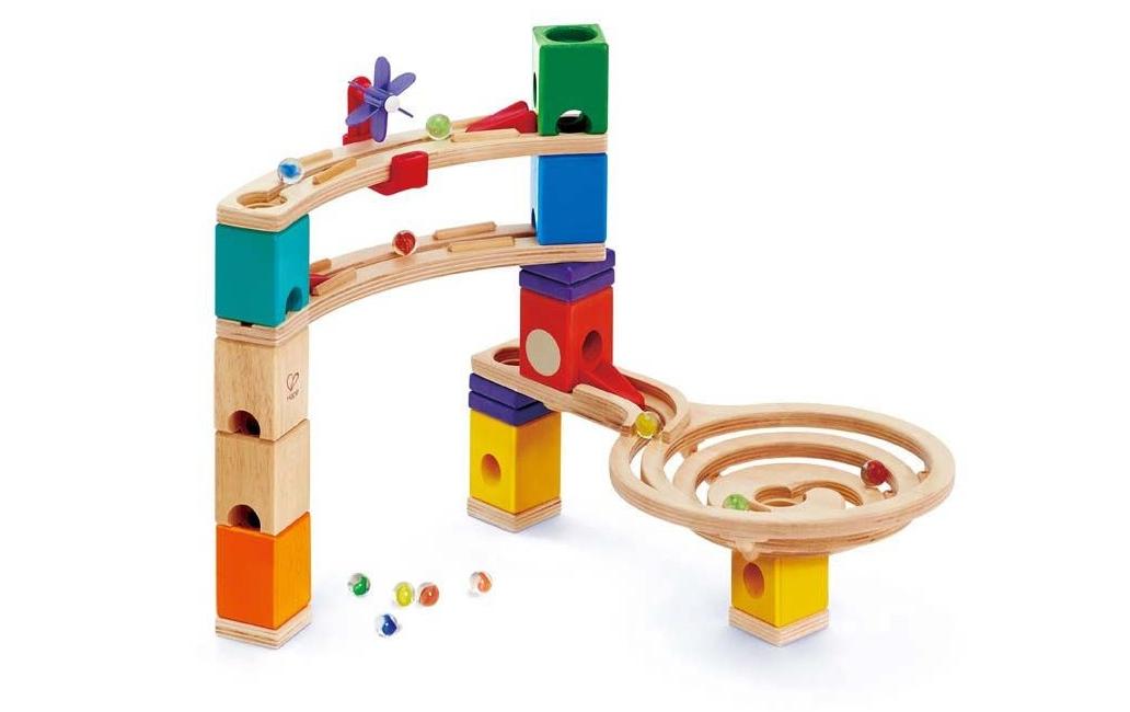 Kugelbahn Quadrilla Super Spiralburg & Endspurt<br>Bundle mit zwei Spielsets