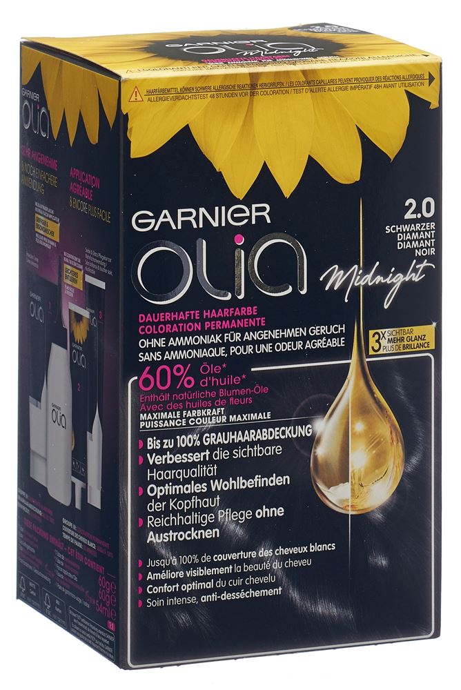 OLIA Haarfarbe<br>1 Stück, 2.0 schwarzer Diamant